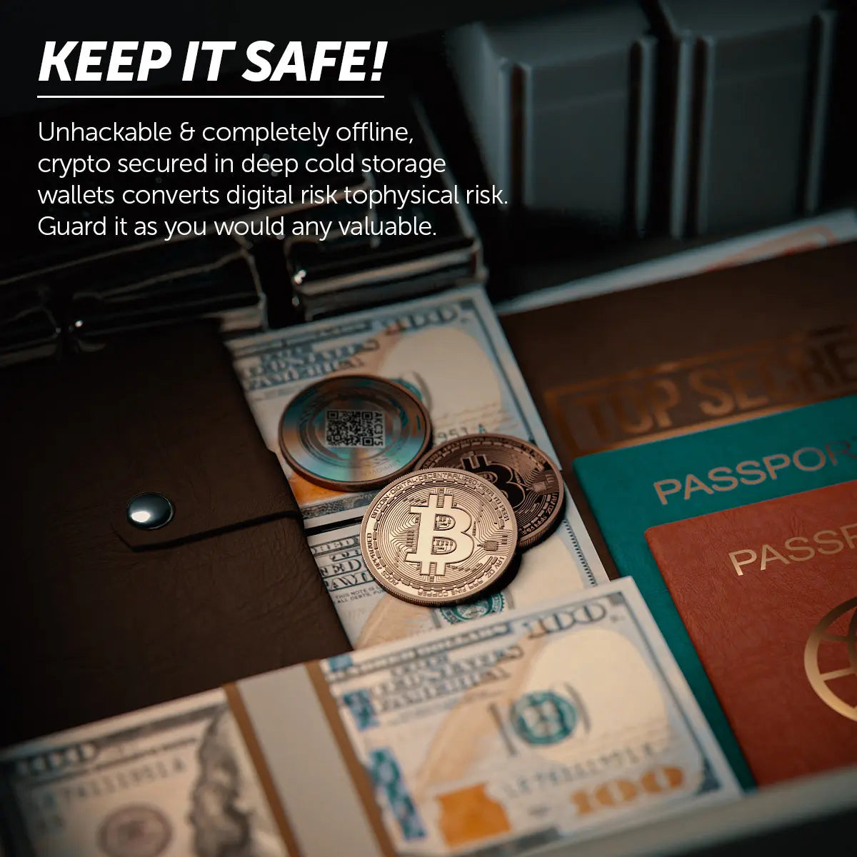 Bitcoin BTC Cold Storage Wallet Blockchain Mint