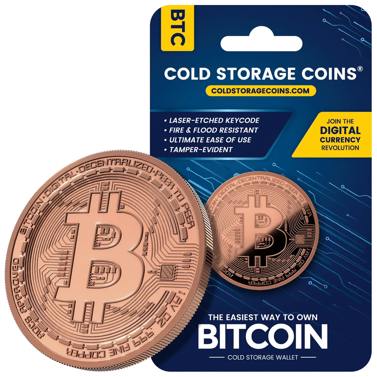 Bitcoin BTC Cold Storage Wallet Blockchain Mint