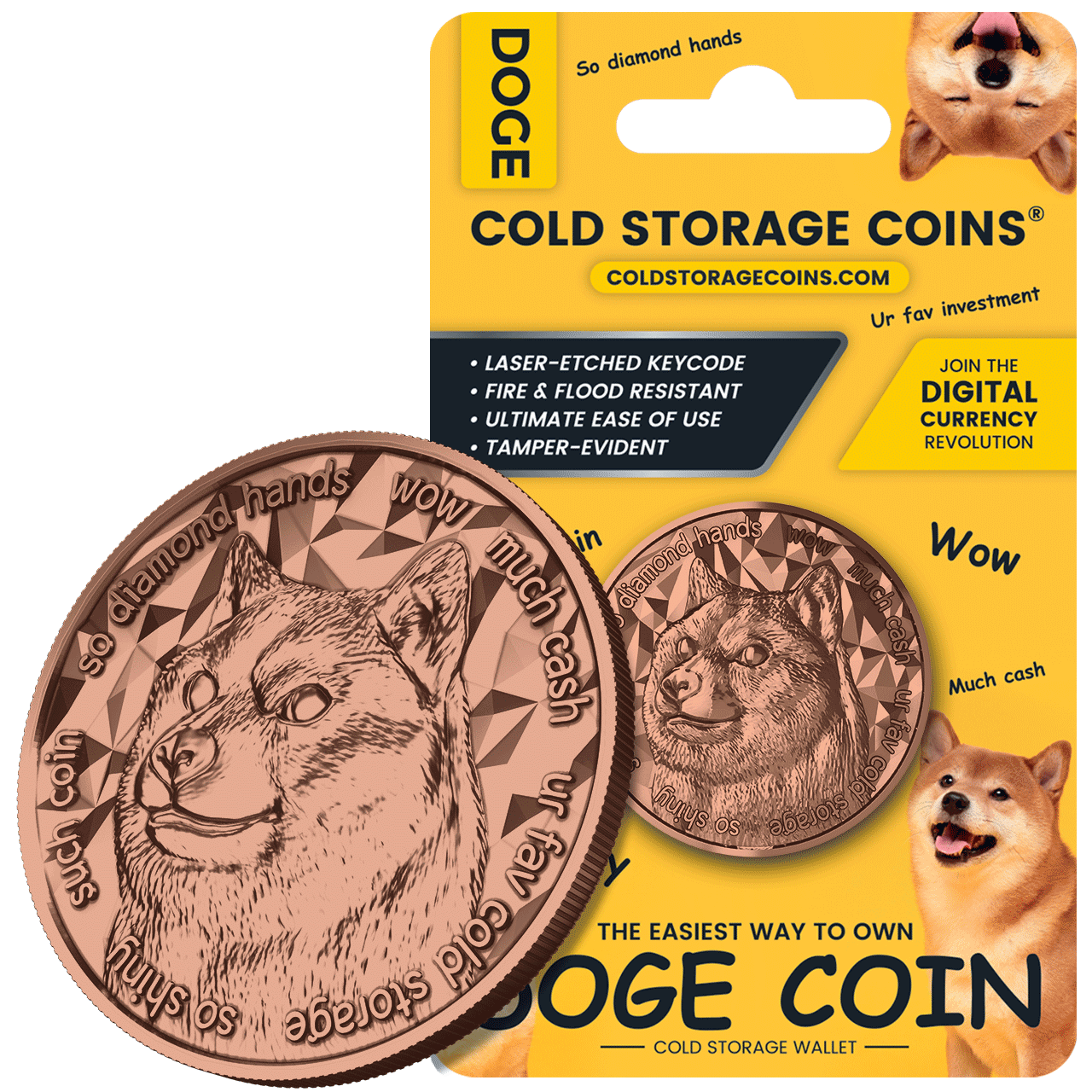 DogeCoin DOGE Cold Storage Wallet Blockchain Mint