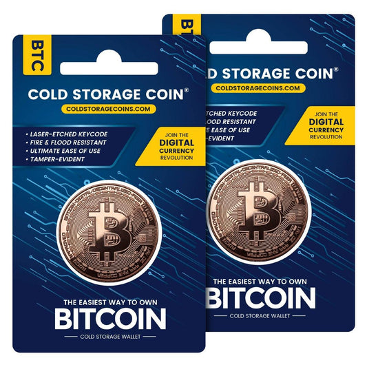 Bitcoin BTC Cold Storage Wallet 2-Pack