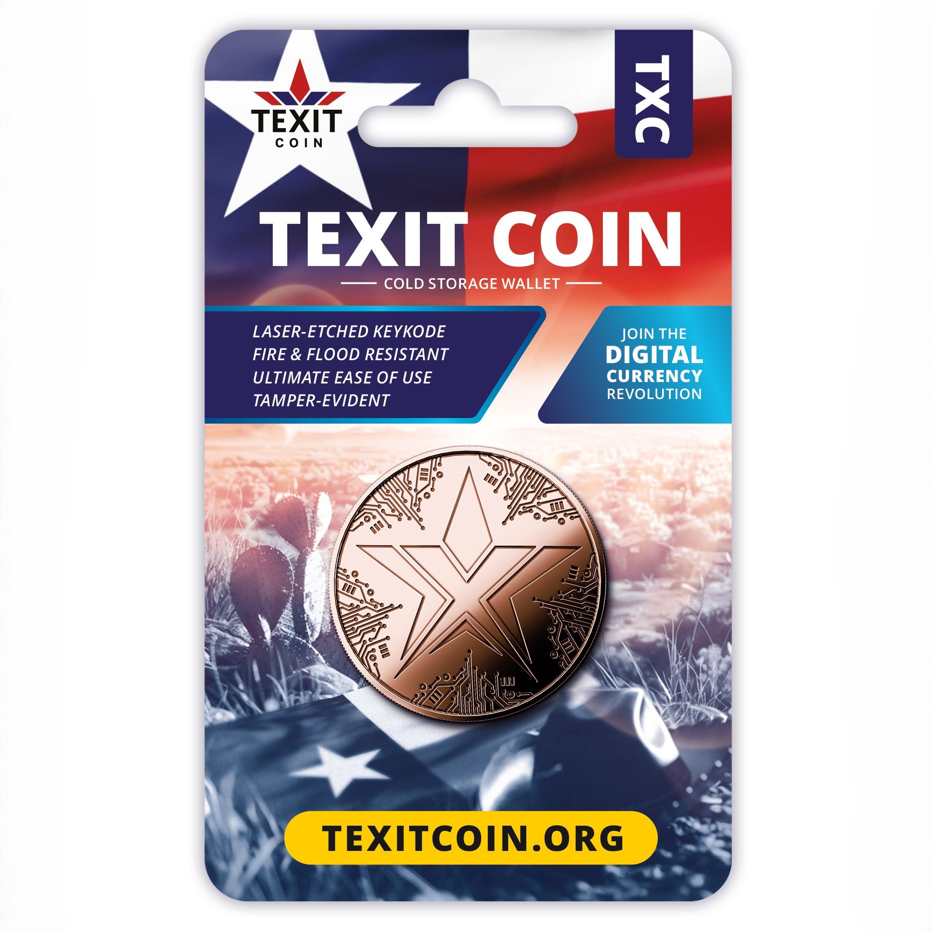 TEXITcoin TXC Cold Storage Wallet – Blockchain Mint